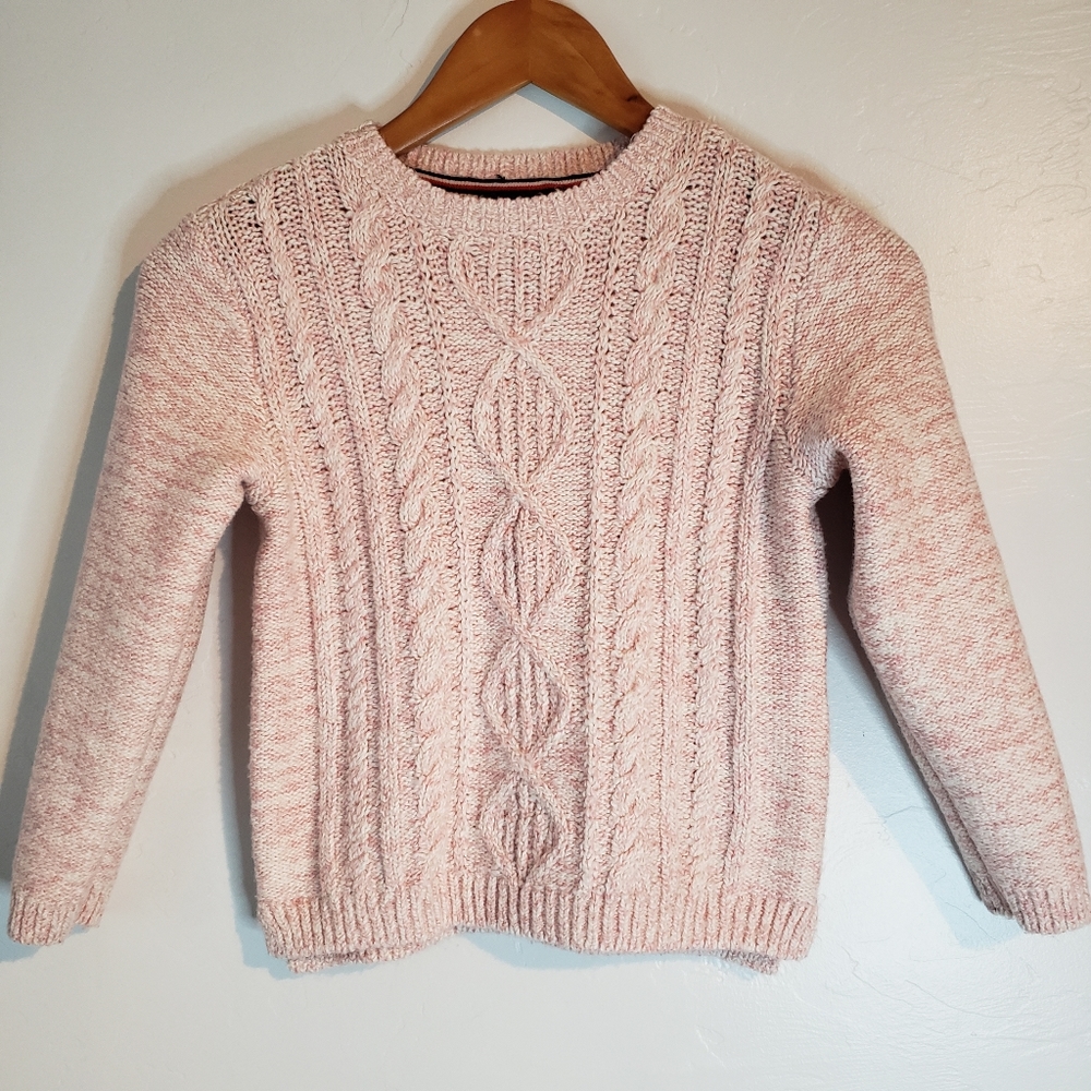 Tommy Hilfiger girls cable knit sweater size small 6-7